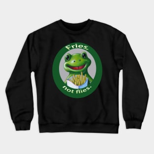 Vegetarian Frog Fries not Flies Crewneck Sweatshirt